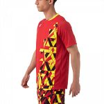 Yonex Men's Crew Neck Slim Fit T-Shirt 10442 Tornado Red
